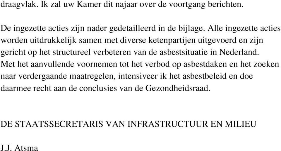 asbestsituatie in Nederland.