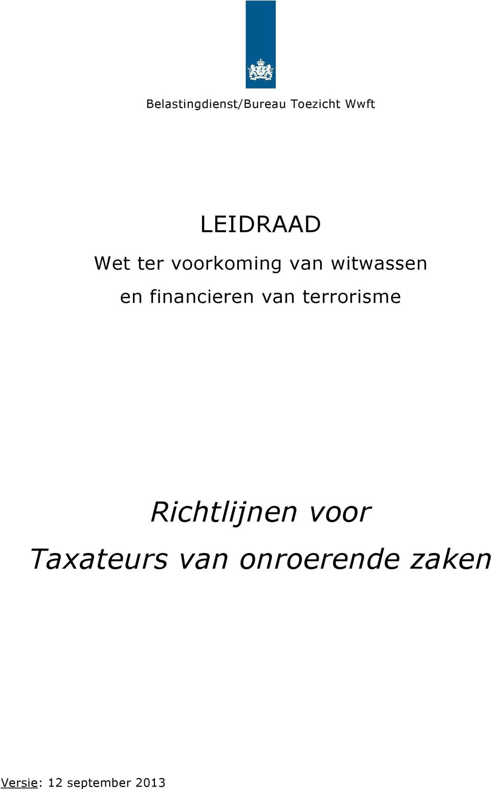 financieren van terrorisme Richtlijnen voor