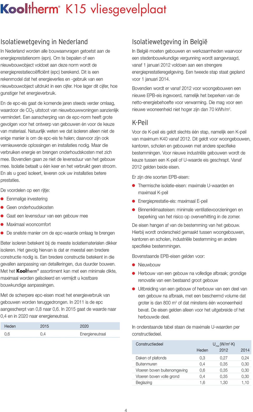 Dit is een rekenmodel dat het energieverlies en -gebruik van een nieuwbouwobject uitdrukt in een cijfer. Hoe lager dit cijfer, hoe gunstiger het energieverbruik.