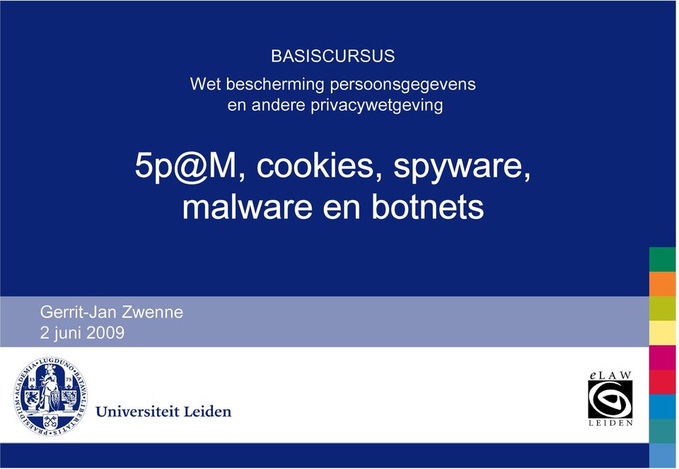 privacywetgeving 5p@M, cookies,