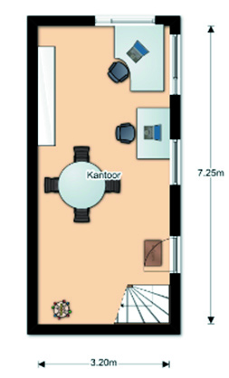 Type B4 - Maisonne e met drie slaapkamers Eerste verdieping Entree op de eerste verdieping via het trappenhuis met li. Een ruime hal met berging.