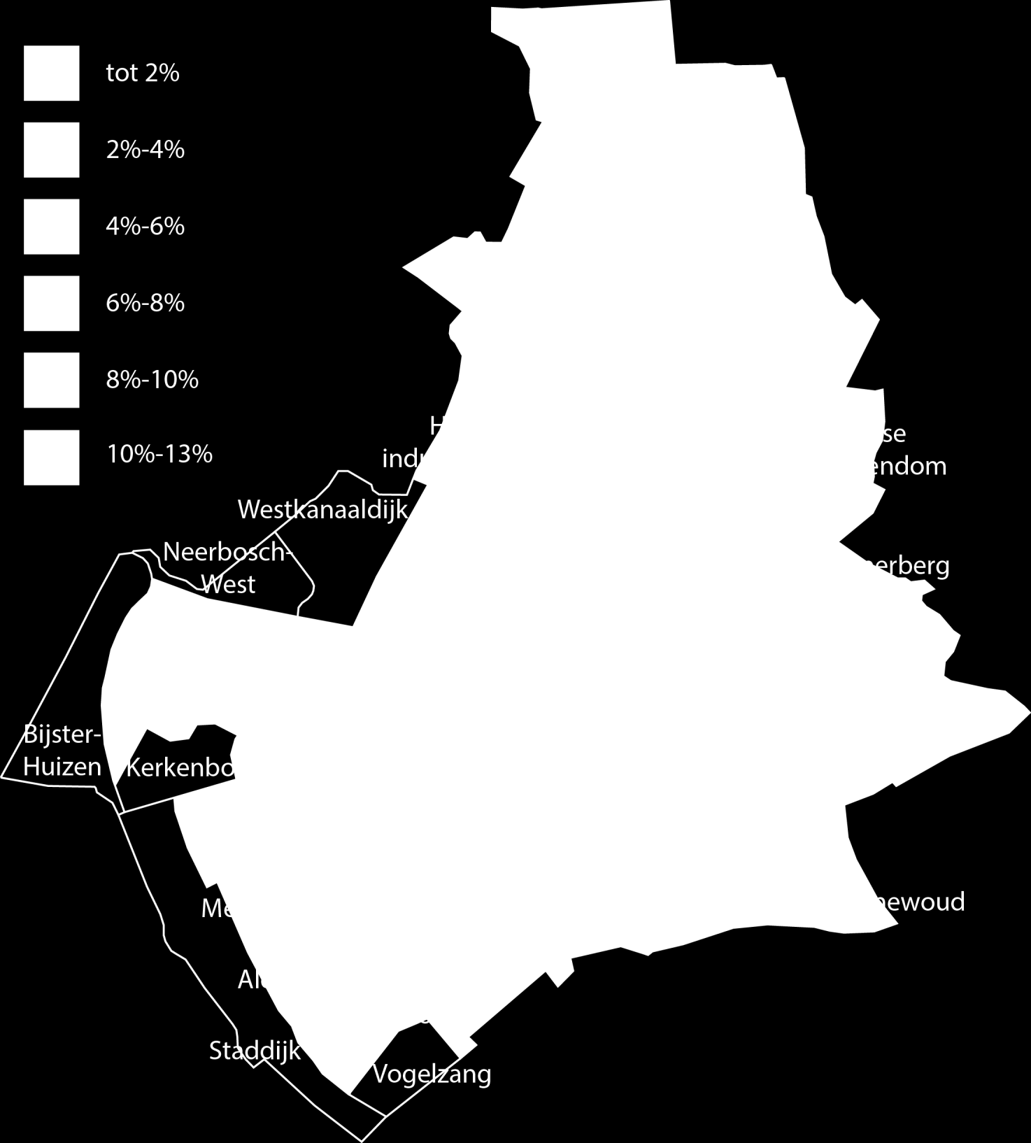 Hatert, Meijhorst, Nije Veld, Zwanenveld.