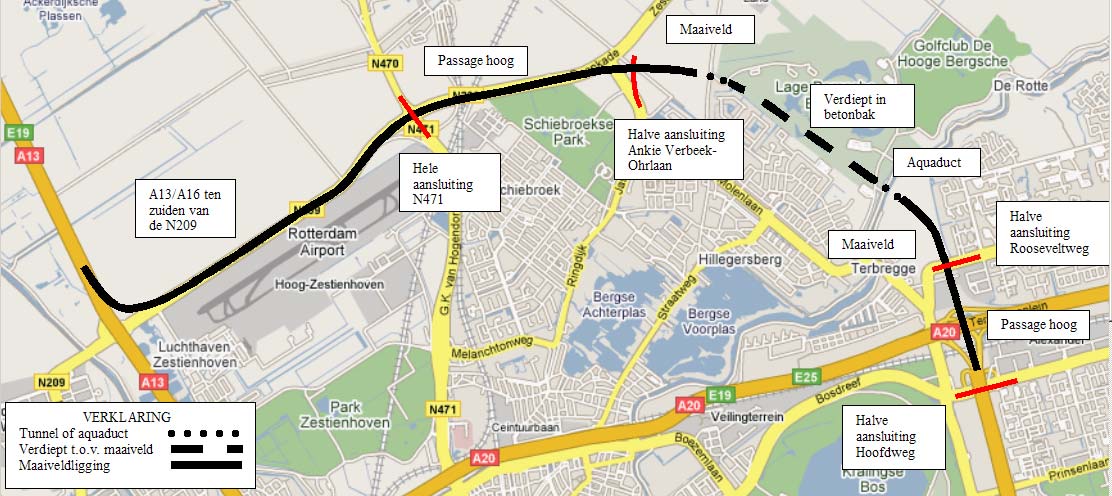 Meerwaarde Ecologische verbindingen EHS verbinding Noordrand: neutraal Potenties nieuwe passages (bijvoorbeeld Vlinderstrik/ Schiebroeksepark: gering/nihil Recreatieve verbindingen Rottepassage