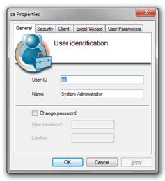 Hier worden tevens de rechten per gebruiker en per administratie toegekend. Windows Authentication Het is mogelijk Windows Authentication te gebruiken.