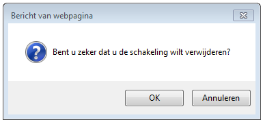 Zoals je ziet, staat de meest recente schakeling bovenaan. Dezelfde logica wordt gevolgd bij het toevoegen van beslissingen (meest recente bovenaan).