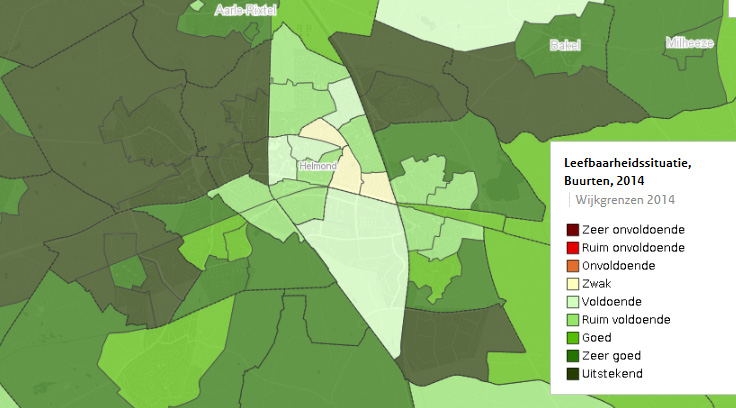 Kwaliteitswijken 4 Kwaliteitswijken Belangrijkste bevindingen Helmond heeft 11 woonwijken met iedere een eigen karakter. De bouwperiode bepaalt in sterke mate de opbouw en het karakter van de wijk.