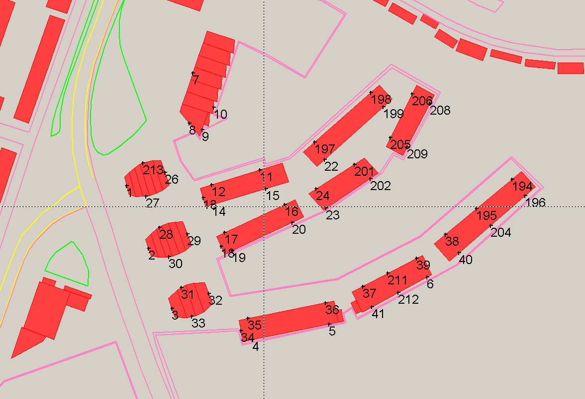 Bijlage I : Visualisatie geluidmodel met waarneempunten GP126820