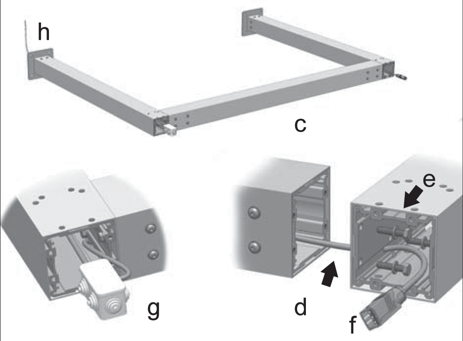 Monteren Frame Vrijstaand a. Meet de posities van de staanders op de vloer uit. Afhankelijk van de situatie kan de vloer montage op diverse manieren tot stand komen. Bv.