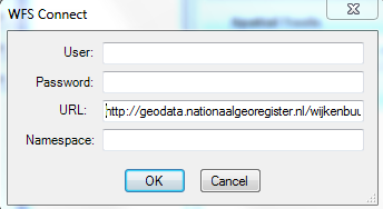 Map Interoperability New WFS Connection Geef