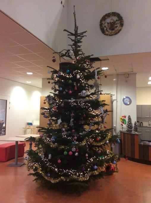 In de hal van de school staat weer een prachtige kerstboom en Adventkrans, beide van Graco, namens het team hartelijk dank hiervoor!