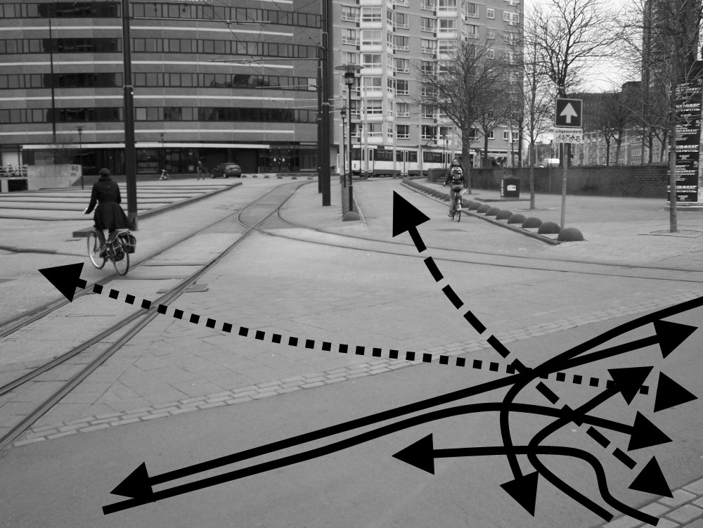Overzicht fietsknelpunten Kralingen- Crooswijk, augustus-september 2012 I.KRALINGEN 1. De doorsteek op het Oostplein, komend uit diverse richtingen (o.a. van de Slaak en richting Hoogstraat) Het fietspad is officieel 2 richtingen pad, dit vraagt extra oppassen.