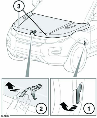 Vloeistofpeilcontroles DE MOTORKAP OPENEN EN SLUITEN GIFTIGE VLOEISTOFFEN De in motorvoertuigen toegepaste vloeistoffen zijn giftig en mogen niet worden ingenomen of met open wonden in contact komen.