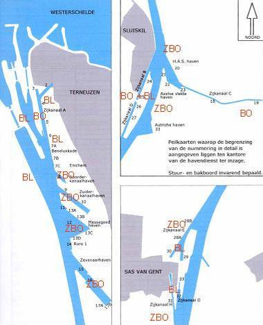 Figuur 2.3 Sloopschip aan Zijkanaal B In figuur 2.4 wordt een samenvattend overzicht gegeven van de functies van de havens en kades voor overslag en als ligplaats voor de binnenvaart.
