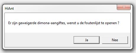 Indien je bepaalde fouten niet meer in de lijst wenst te zien, kan je deze aanduiden door in de kolom afgehandeld het vakje aan te vinken.