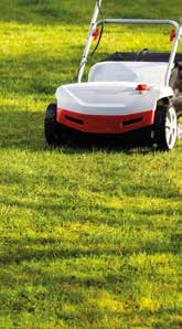 VERTICUTEREN Door het gazon jaarlijks te verticuteren verwijdert u de viltlaag van het gazon en gaat u verstikking van het gras tegen.