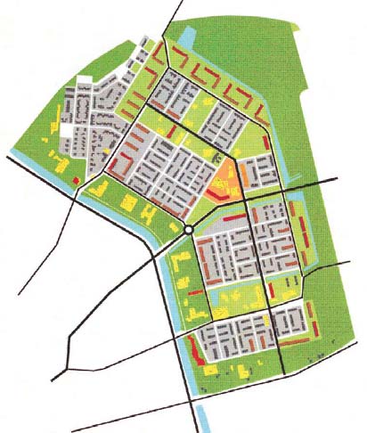 locatie 3 Stedenbouwkundige hoofdstructuur Liendert verkeersstructuur groenstructuur waterstructuur groengebieden voorzieningen hoogbouw middelhoogbouw overige bebouwing wijkwinkelcentrum locatie 2