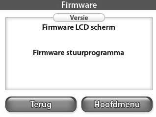 Framemodus Als het indicatielampje "Frame" is opgelicht, worden in het hoofdmenu van het LCD scherm de opties weergegeven voor de instellingen en bediening van de framehandvatten.