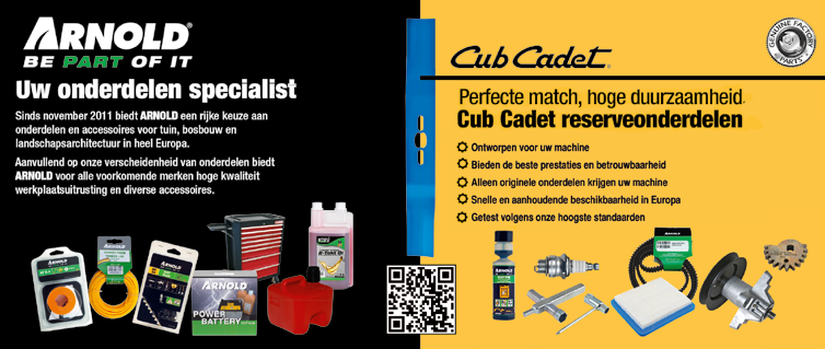 cubcadet.eu 3 JAAR GARANTIE * VOOR ALLE CUB CADET PRODUCTEN Profiteer van 3-jarige garantie bij het aanschaffen van een Cub Cadet Product!