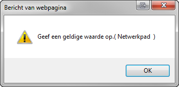 Selecteer als protocol SMB, vervolgens kan onder Netwerk 1 (en 2) een (UNC) netwerk pad naar de server/pc worden ingegeven.