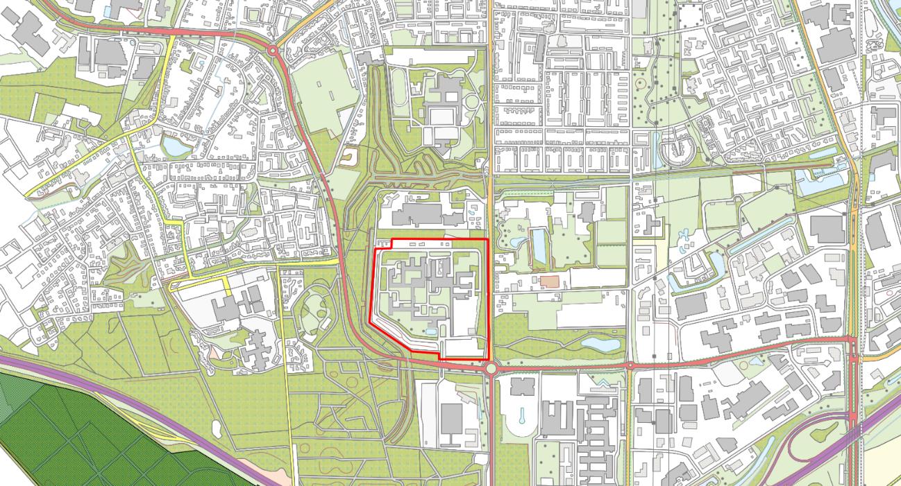 Het plangebied betreft het TNO-terrein te Apeldoorn, in de provincie Gelderland. In Figuur 1 is de begrenzing van het plangebied weergegeven.