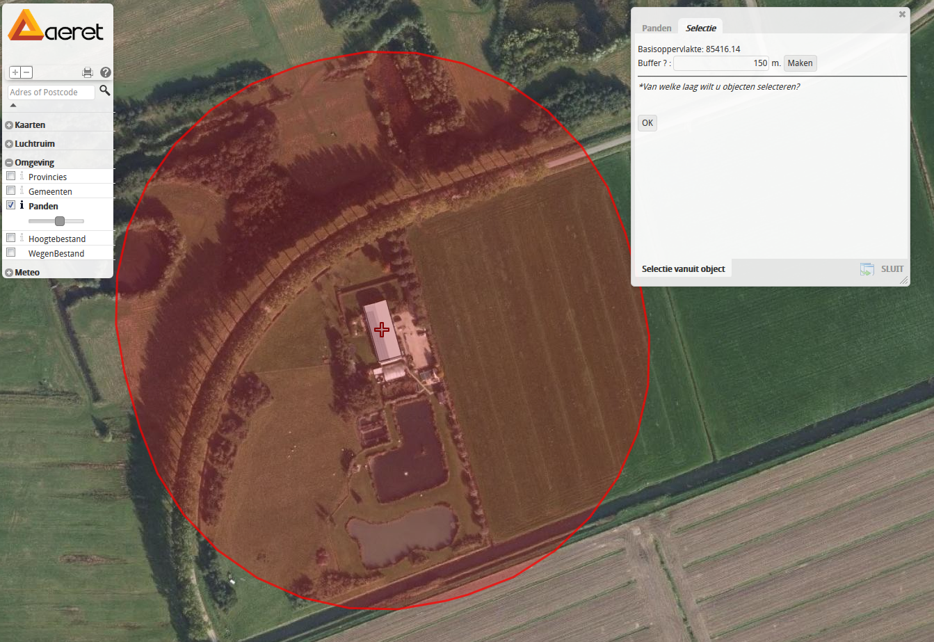 Omgeving- Panden Deze functie is alleen beschikbaar in Drone PreFlight Pro.