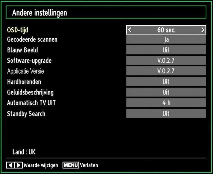 Wanneer u klaar bent, drukt op de GROENE knop om de wijziging op te slagen: Om te annuleren, drukt u op de MENU-knop.