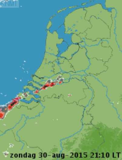 BIJLAGE: FEITENRELAAS CALAMITEITENORGANISATIE Datum Feit Bron 30 augustus 2015 12:22 uur (11:22 uur L.T.) Het KNMI geeft voor het hele land code geel af vanwege enkele zware onweersbuien die op zondag 30 augustus en maandag over het land zullen trekken.