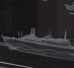 KPN SS ROTTERDAM De grootste uitdaging bij het modelleren van het schip de SS Rotterdam zat in het vinden van goed referentiemateriaal.
