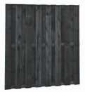 zwart geïmpregneerde schermen Schermen 15-planks, geschaafde grenen planken 1,5x14 cm. Zwart geïmpregneerd hout is niet dekkend-zwart, de kleur van het hout kan doorschijnen. Desgewenst nabehandelen.