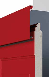 Renovatiepanelenset: een nette afdekking van beschadigde muurranden Lelijke beschadigingen aan de latei en rond de dagopening kunnen met de optionele renovatiepanelen makkelijk worden overdekt.