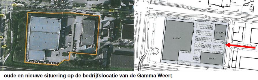 (bouwdeel A links bouwdeel B rechts) Door de gewijzigde infrastructuur is sprake zijn van een corridor en een verbeterde zichtbaarheid ten opzichte van de