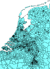 Gebiedsindeling studiegebied, invloedsgebied en buitengebied Binnen het studiegebied (de GGA-regio s-hertogenbosch) is gebruik gemaakt van de fijne gebiedsindeling, zoals deze voor de regionale