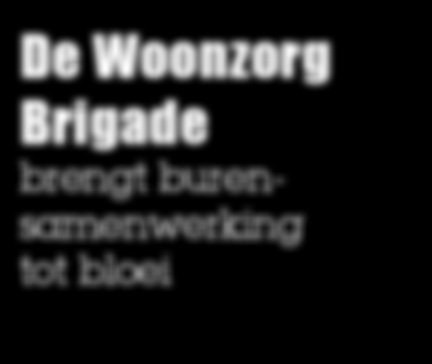 NR. 12 OKTOBER 2016 De Woonzorg Brigade brengt burensamenwerking tot bloei Jonge