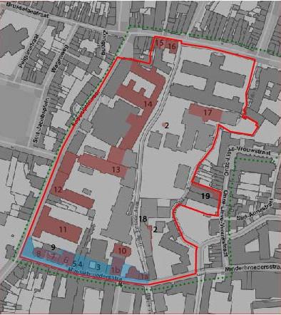 - De grotendeels verharde site wordt herontwikkeld met kwalitatief groen. - Het netwerk voor zacht verkeer in de binnenstad wordt versterkt. - Hertogensite wordt een autoluwe wijk in de binnenstad.