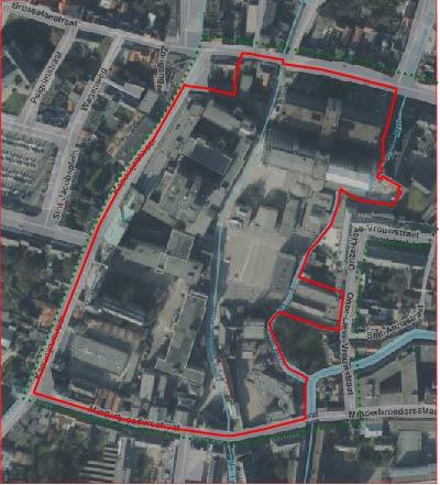 0.3 Bestaande toestand Figuur 2: Plan bestaande toestand, luchtfoto Het plangebied, Hertogensite of ook gekend als de ziekenhuissite, is een groot gebied dat grenst aan enkele dichtbewoonde wijken