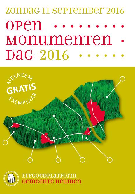 Verslag Open Monumenten Dag 2016 Samenvatting Door de inspanningen van velen werd de OMD 2016 een succes. Dat waren allereerst een 20-tal leden van het centrale comité en de 4 lokale comités.