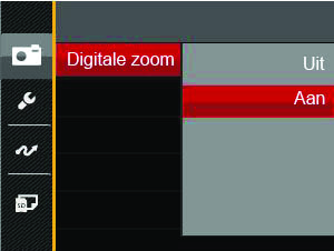 Menu Filminstellingen Modus: 1. Draai de modusknop en selecteer om het videoopnamescherm te openen. 2.