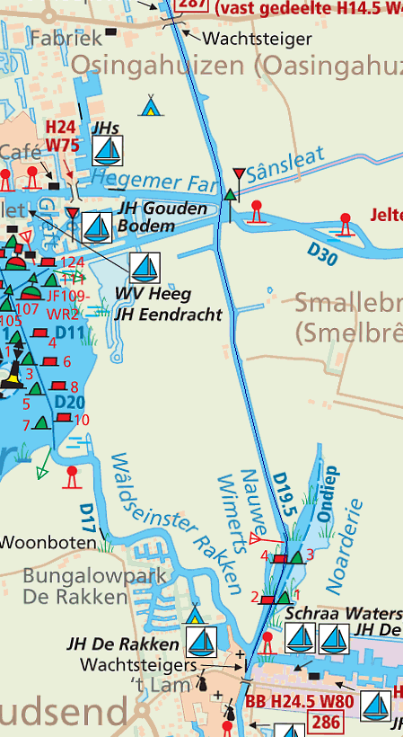 9 IJlst - Woudsend (A1) Ploeg: A1 Afstand: 8.66km 0m: Wissel IJlst A2-A1.