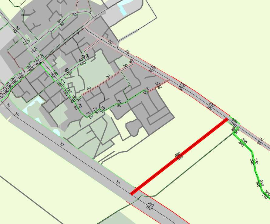 Pagina 16 5.5 Vergelijkingen tussen basisjaar en autonome situatie Belangrijk is het effect van de nieuwe Verbindingsweg op de omliggende wegenstructuur.