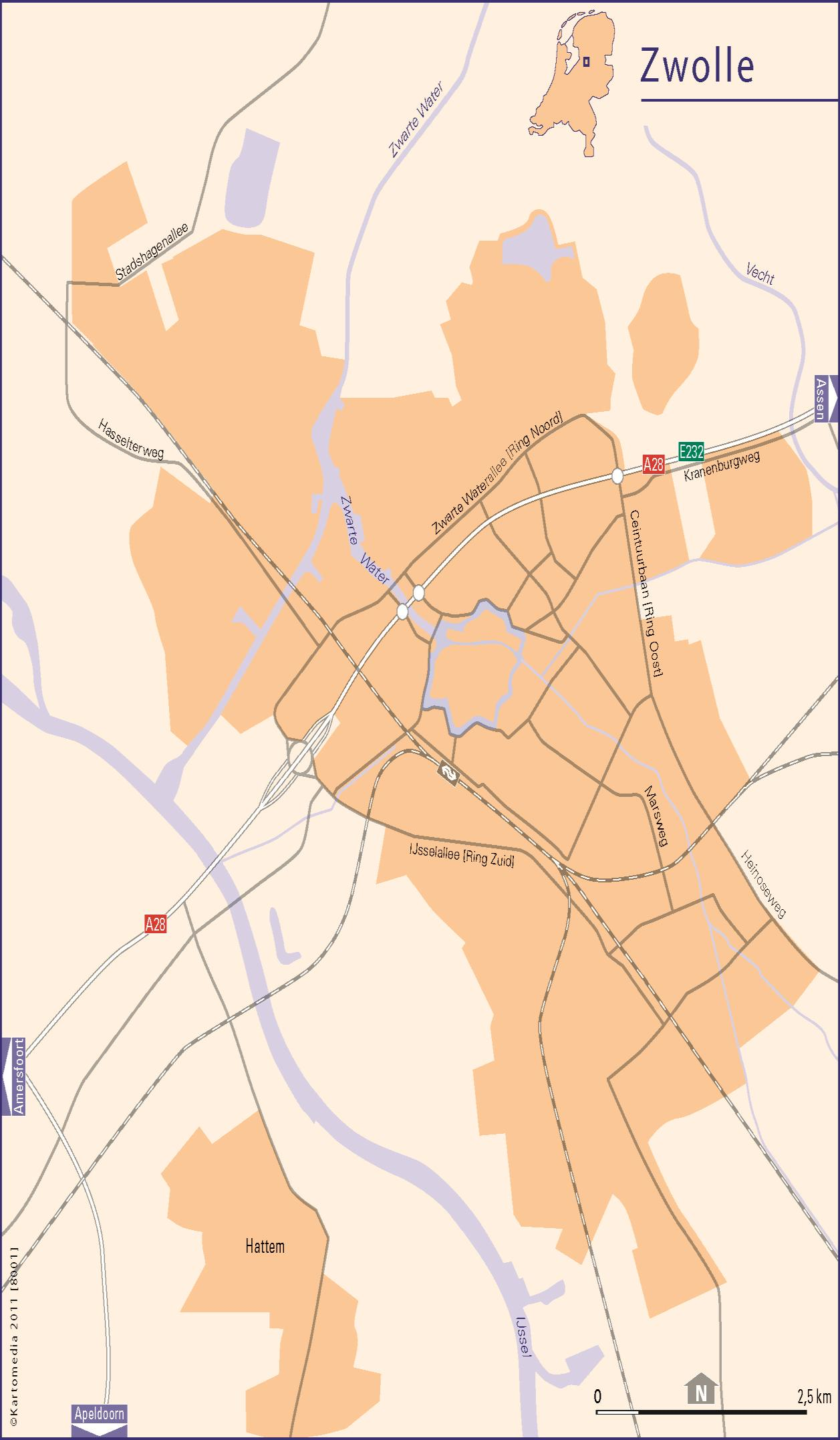 Nieuwbouwkaart gemeente Zwolle 12 8 9 10 7 5 11 4 2 3