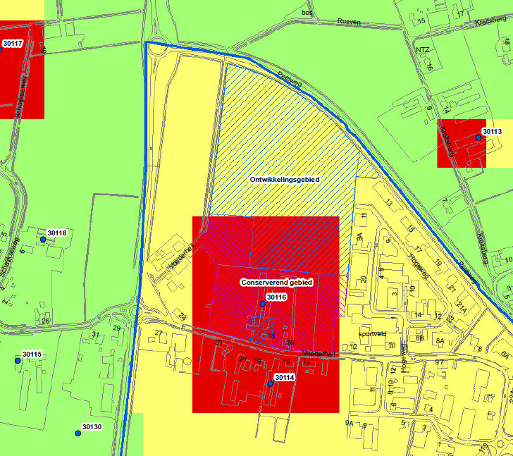 6. ACHTERGRONDBELASTING 6.1 Achtergrondbelasting huidige situatie In bijlage V kaart 1 en in figuur 10 is de achtergrondbelasting in de huidige situatie weergegeven.