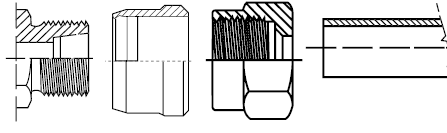 3.2 Montagevoorschrift / Assembly instruction Montagevoorschrift 1. Kort de buis haaks af en ontbraam deze aan de binnen en buitenzijde. Het gebruik van een pijpsnijder wordt niet aangeraden 2.