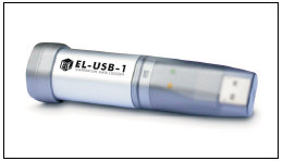EL-USB-1 Deze data logger meet tot 16.382 temperaturen en slaat deze op binnen een bereik van -35 C tot +80 C (-31 F tot +176 F).