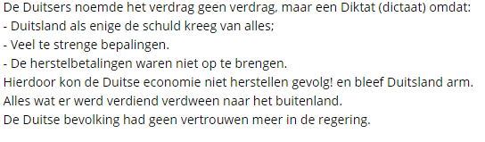 Tekstsamenvatting 1.1 Duitsland na de eerste wereldoorlog 11 November 1918 Wapenstilstand tussen Duitsland en de Geällieerden. Einde aan 4 jaar lange kanongebulder.