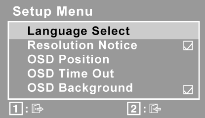 Verklaring bedieningselementen Manual Image Adjust (Beeld handmatig aanpassen) toont het menu voor het handmatig aanpassen van het beeld. H.