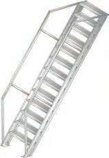 VASTE TRAP VASTE TRAP Vaste trappen worden geleverd voor een standaard verdiepingshoogte van 3 meter en kunnen optioneel geleverd worden tot een verdiepingshoogte van 3500 mm.