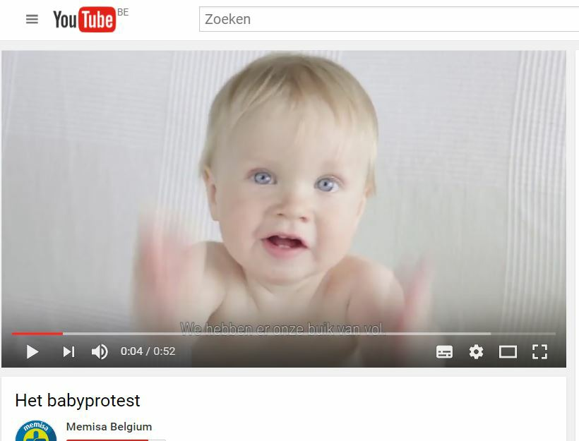 VIDEO Onderteken net als Lieve Blancquaert de petitie op www.babyprotest.
