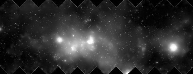 125 Figure 6.7: An X ray observation of the center of the Milky Way performed with the Chandra satellite, with an exposure time of 26 days and 3 hours.