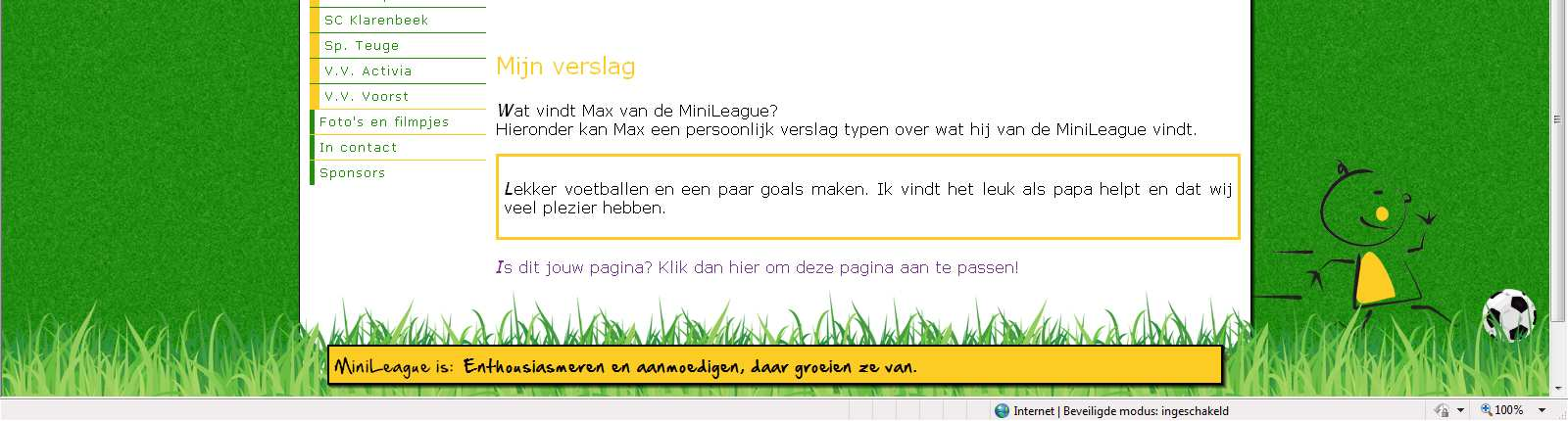 9. Website www.svtwello.nl en www.minileague.nl Informatie over de Minipupillen kunt u ook op de website van s.v. Twello vinden. Onder Teams is er een teampagina Minipupillen.
