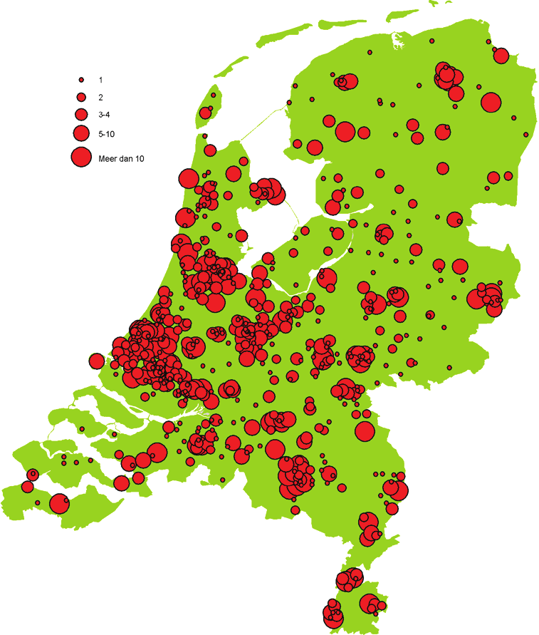 Participaties in de TKI s naar regio Waar de participerende bedrijven vandaan komen is een interessant vraagstuk. Zijn er, wat betreft participaties, regionale verschillen tussen topsectoren?